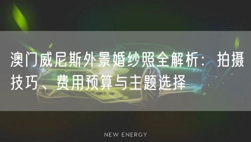 澳门威尼斯外景婚纱照全解析：拍摄技巧、费用预算与主题选择