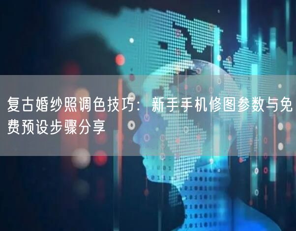 复古婚纱照调色技巧:新手手机修图参数与免费预设步骤分享