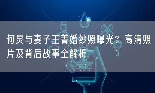 何炅与妻子王菁婚纱照曝光？高清照片及背后故事全解析