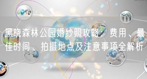 黑晓森林公园婚纱照攻略：费用、最佳时间、拍摄地点及注意事项全解析