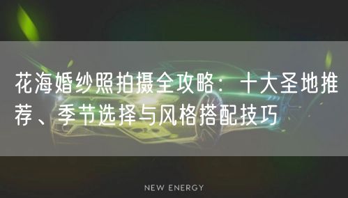 花海婚纱照拍摄全攻略：十大圣地推荐、季节选择与风格搭配技巧